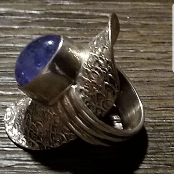 Vintage PTI 925 Silver Saddle Ring Sz. 7 - Picture 3 of 12